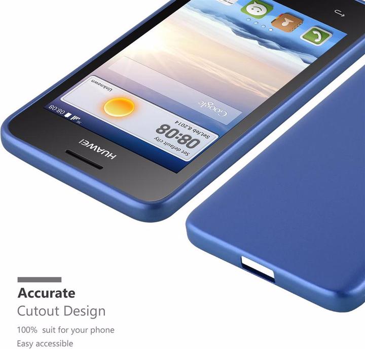 Image du produit Cadorabo Couverture métallique mate TPU (Huawei Ascend Y330, Huawei Ascend Y360)