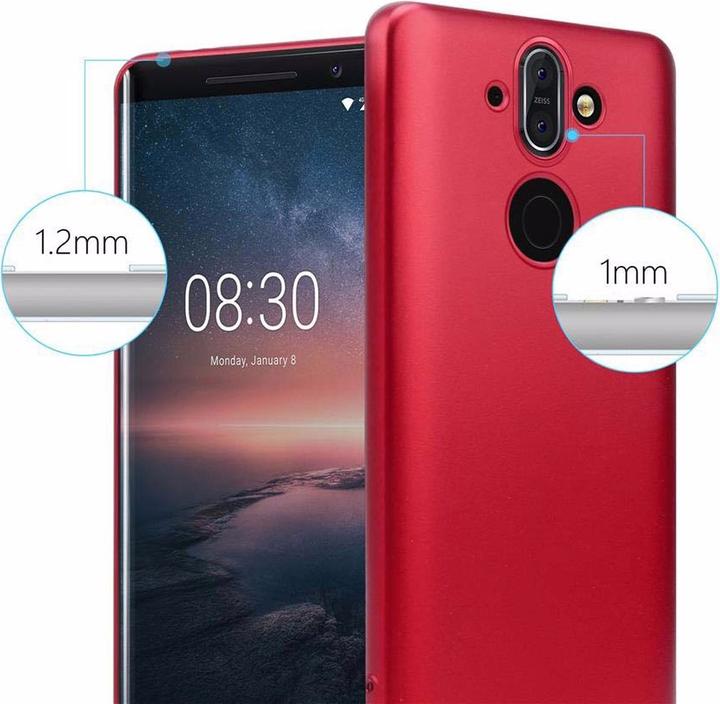 Image du produit Cadorabo Couverture métallique mate TPU (Nokia 8 Sirocco)