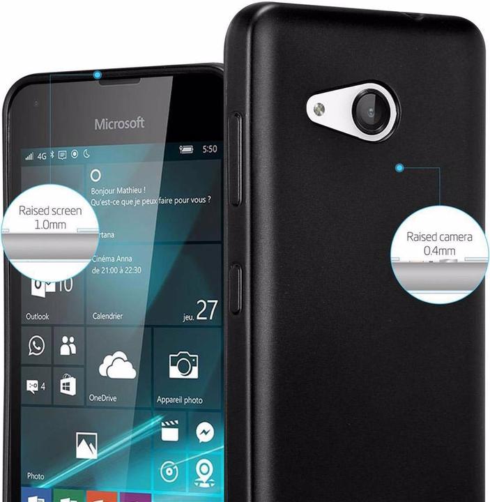 Actual product image Cadorabo TPU Matt Metallic Cover (Microsoft Lumia 550)