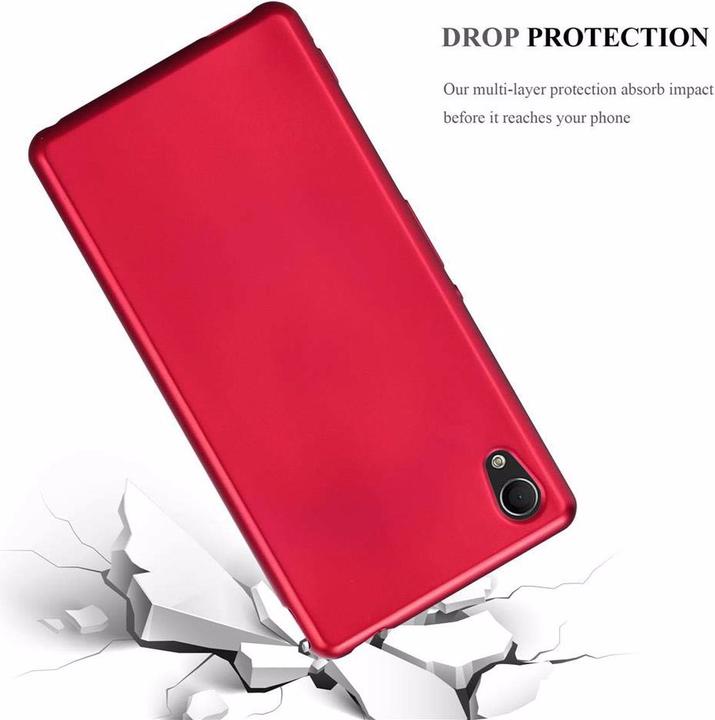 Actual product image Cadorabo TPU Matt Metallic Cover (Sony Xperia M4 Aqua)