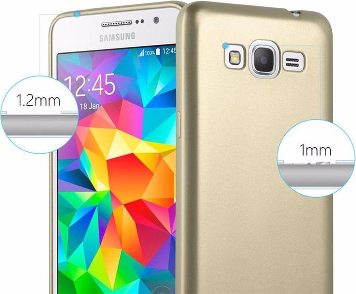 Actual product image Cadorabo TPU Matt Metallic Cover (Samsung Galaxy Grand Prime)