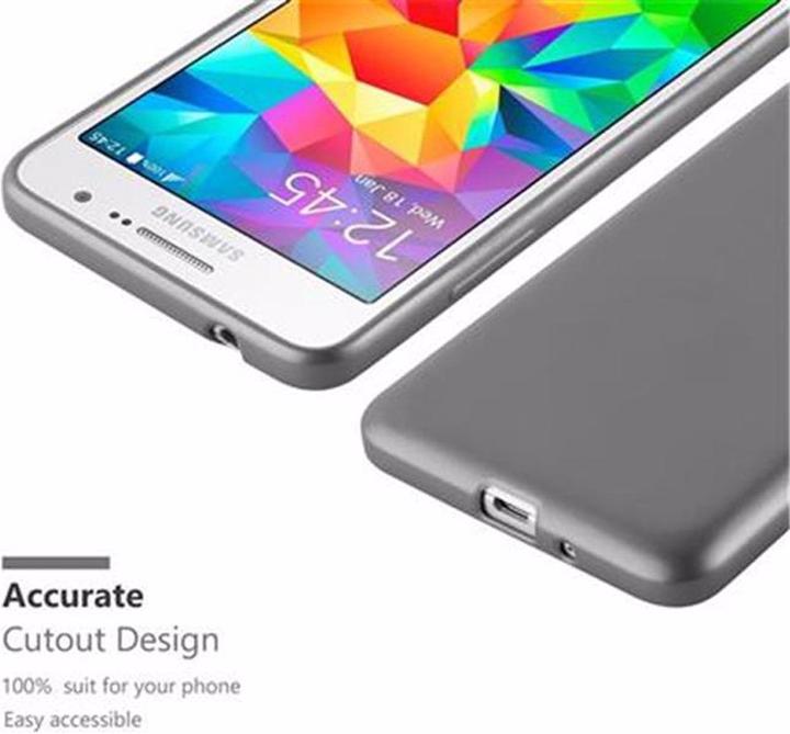 Actual product image Cadorabo TPU Matt Metallic Cover (Samsung Galaxy Grand Prime)