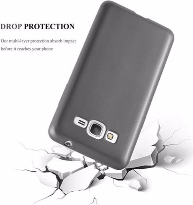 Actual product image Cadorabo TPU Matt Metallic Cover (Samsung Galaxy Grand Prime)