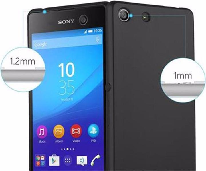 Actual product image Cadorabo TPU Matt Metallic Cover (Sony Xperia M5)