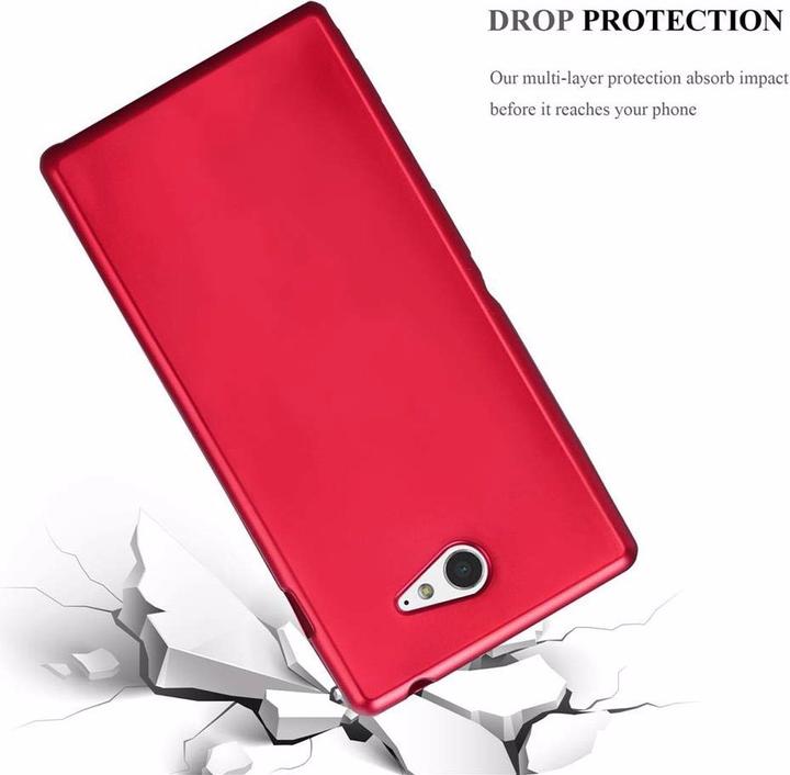 Image du produit Cadorabo Couverture métallique mate TPU (Sony Xperia M2, Sony Xperia M2 Aqua)