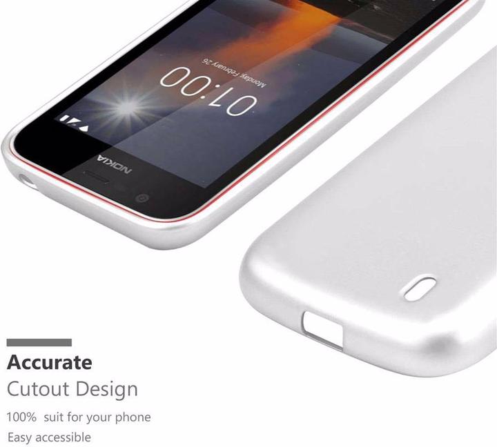 Actual product image Cadorabo TPU Matt Metallic Cover (Nokia 1)