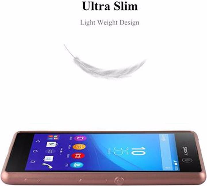 Actual product image Cadorabo TPU Matt Metallic Cover (Sony Xperia M5)