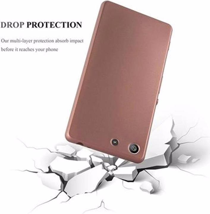 Actual product image Cadorabo TPU Matt Metallic Cover (Sony Xperia M5)