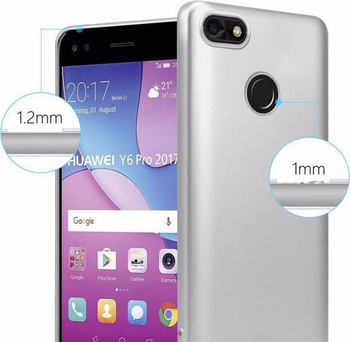 Image du produit Cadorabo Couverture métallique mate TPU (Huawei Y6 Pro (2017))