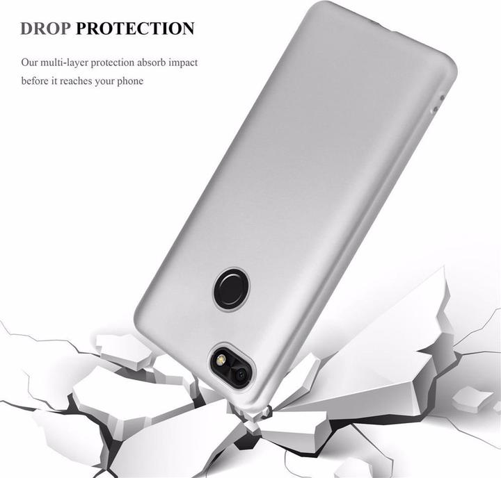 Image du produit Cadorabo Couverture métallique mate TPU (Huawei Y6 Pro (2017))