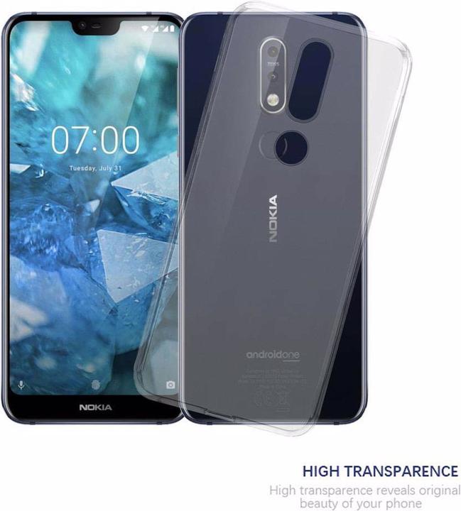 Actual product image Cadorabo TPU Ultra Slim AIR Cover (Nokia 7.1)