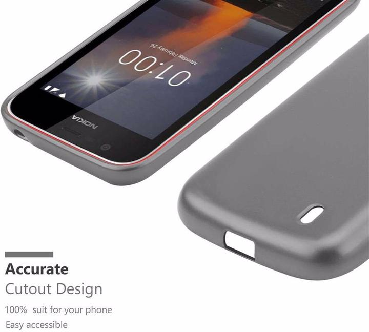Actual product image Cadorabo TPU Matt Metallic Cover (Nokia 1)