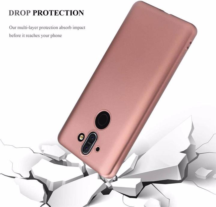 Image du produit Cadorabo Couverture métallique mate TPU (Nokia 8 Sirocco)