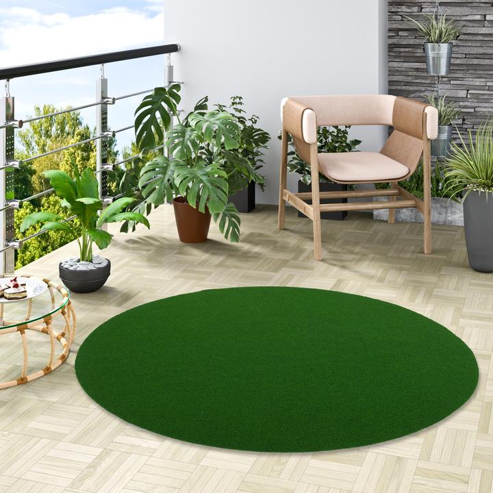 Produktbild Snapstyle Kunstrasen Rasenteppich mit Noppen Kingston Rund (133 x 133 cm)