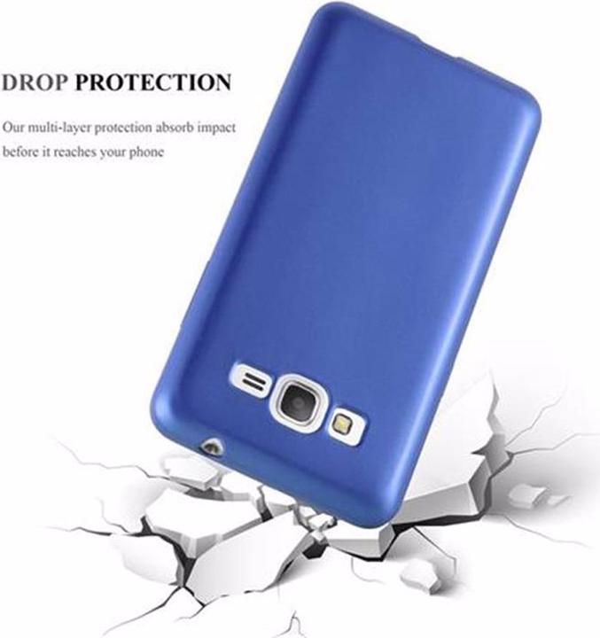 Actual product image Cadorabo TPU Matt Metallic Cover (Samsung Galaxy Grand Prime)