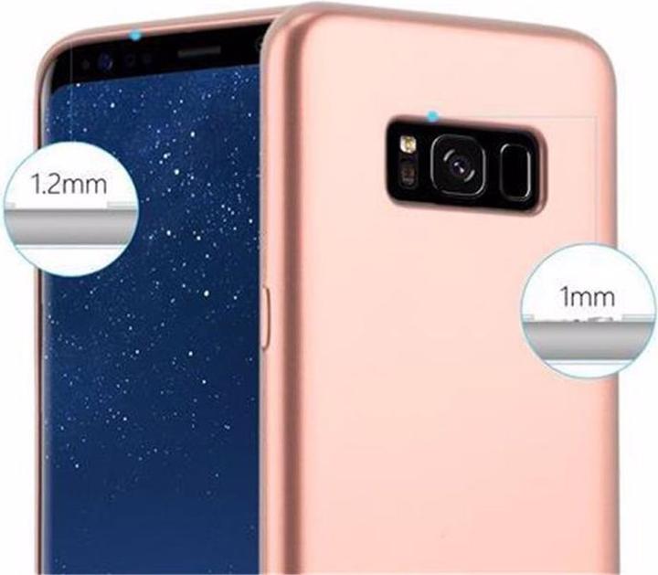 Actual product image Cadorabo TPU Matt Metallic Cover (Samsung Galaxy S8+)