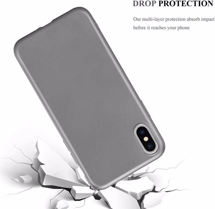 Actual product image Cadorabo TPU Matt Metallic Cover (Apple iPhone XS Max)