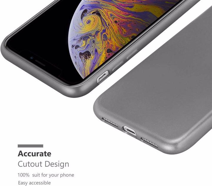 Actual product image Cadorabo TPU Matt Metallic Cover (Apple iPhone XS Max)