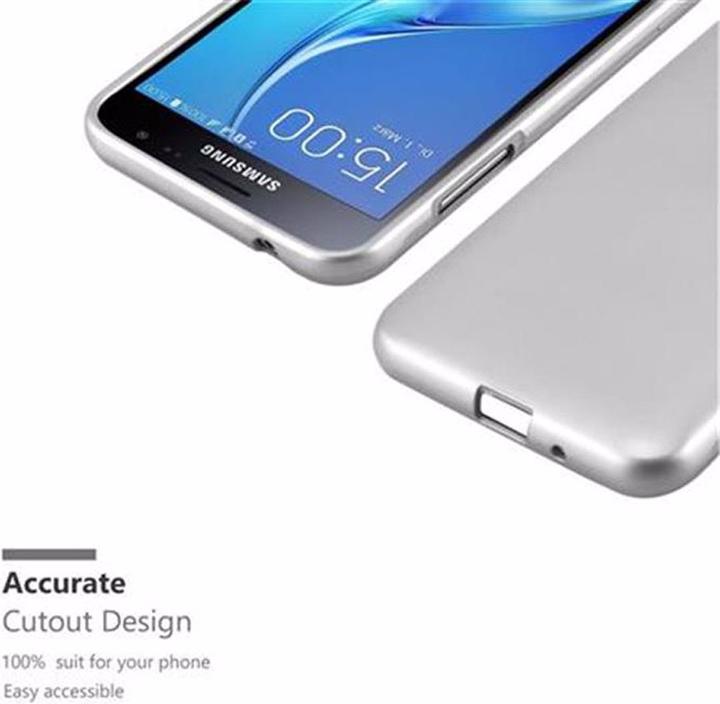 Actual product image Cadorabo TPU Matt Metallic Cover (Samsung Galaxy J3 (2016))