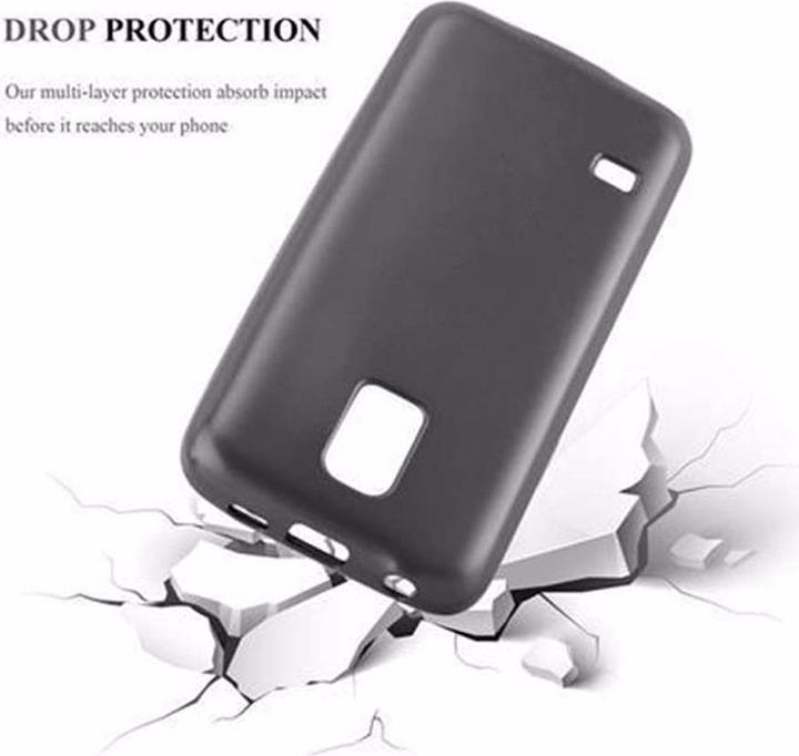 Actual product image Cadorabo TPU Matt Metallic Cover (Samsung Galaxy S5, Samsung Galaxy S5 Neo)