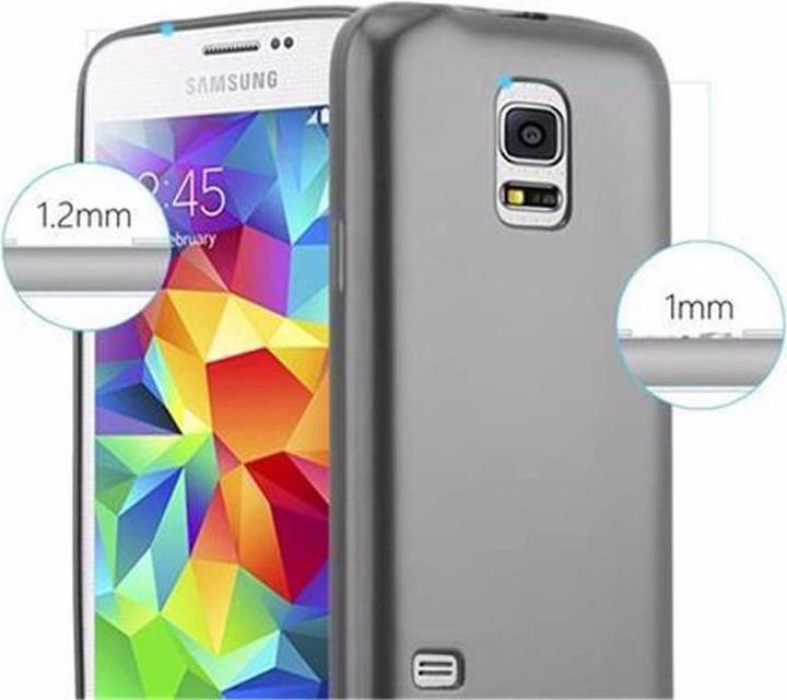 Actual product image Cadorabo TPU Matt Metallic Cover (Samsung Galaxy S5, Samsung Galaxy S5 Neo)