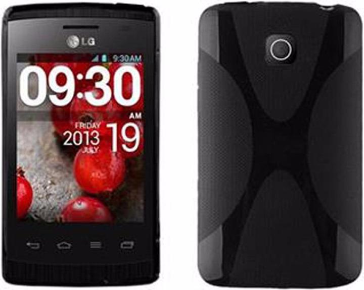 Actual product image Cadorabo TPU X-Line Cover (LG Optimus L1 II)