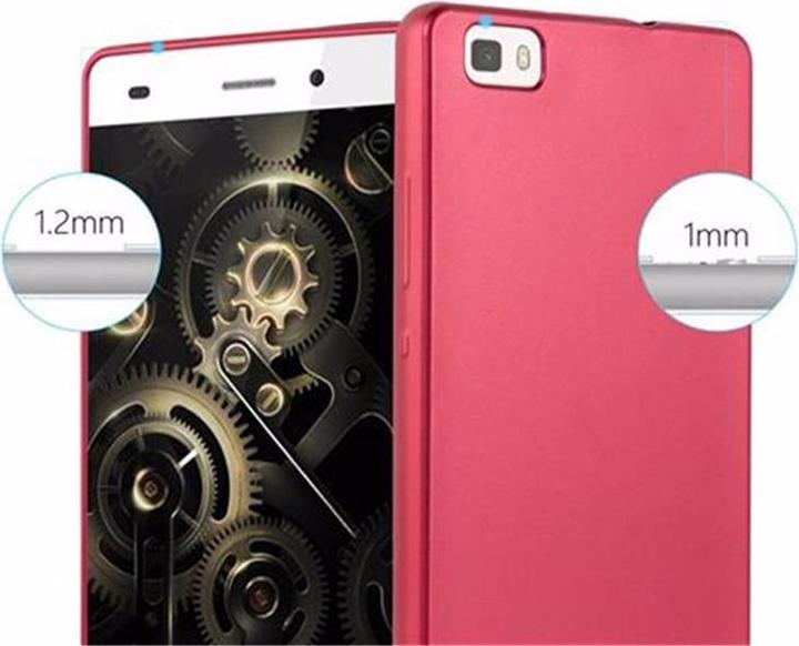 Produktbild Cadorabo TPU Matt Metallic Cover (Huawei P8 Lite)