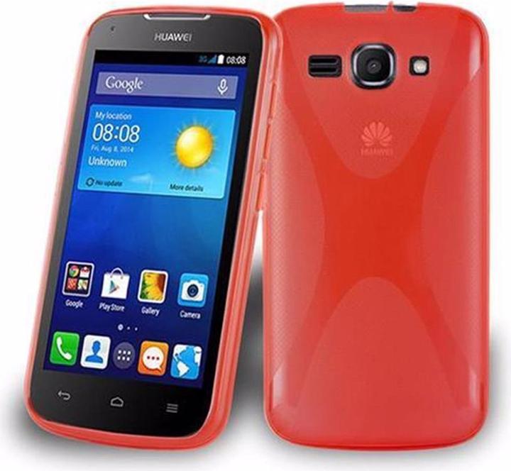 Actual product image Cadorabo TPU X-Line Cover (Huawei Ascend Y520)