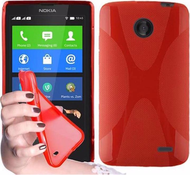 Actual product image Cadorabo TPU X-Line Cover (Nokia X)