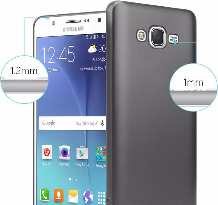 Actual product image Cadorabo TPU Matt Metallic Cover (Samsung Galaxy J7)