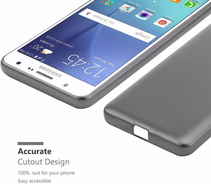 Actual product image Cadorabo TPU Matt Metallic Cover (Samsung Galaxy J7)