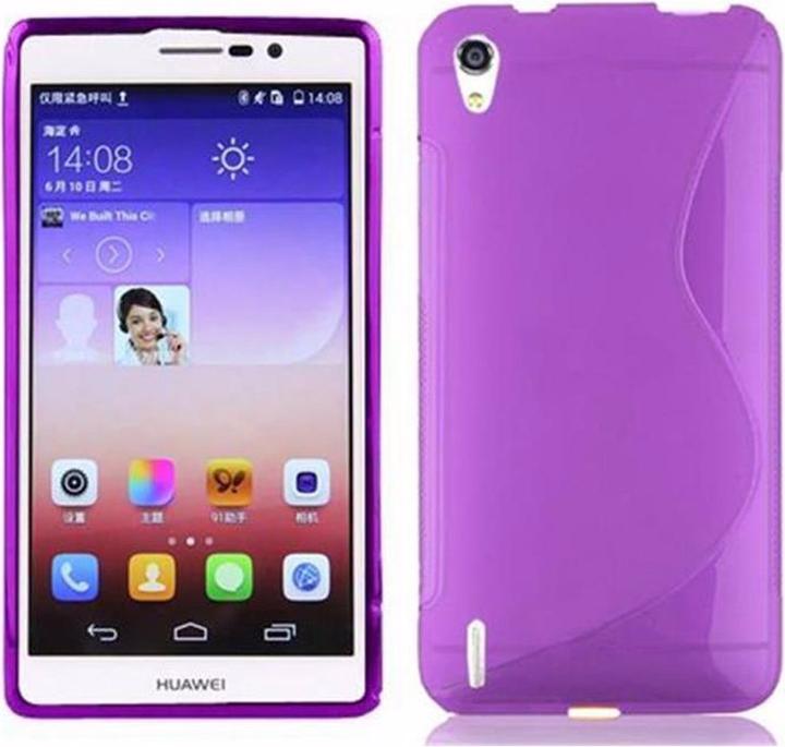 Actual product image Cadorabo TPU S-Line Cover (Huawei Ascend P7)