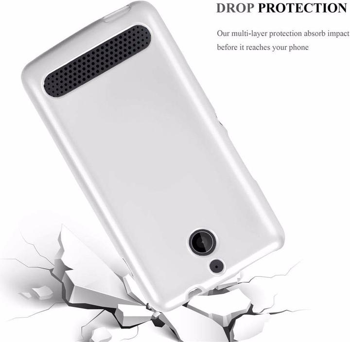 Actual product image Cadorabo TPU Matt Metallic Cover (Sony Xperia E1)