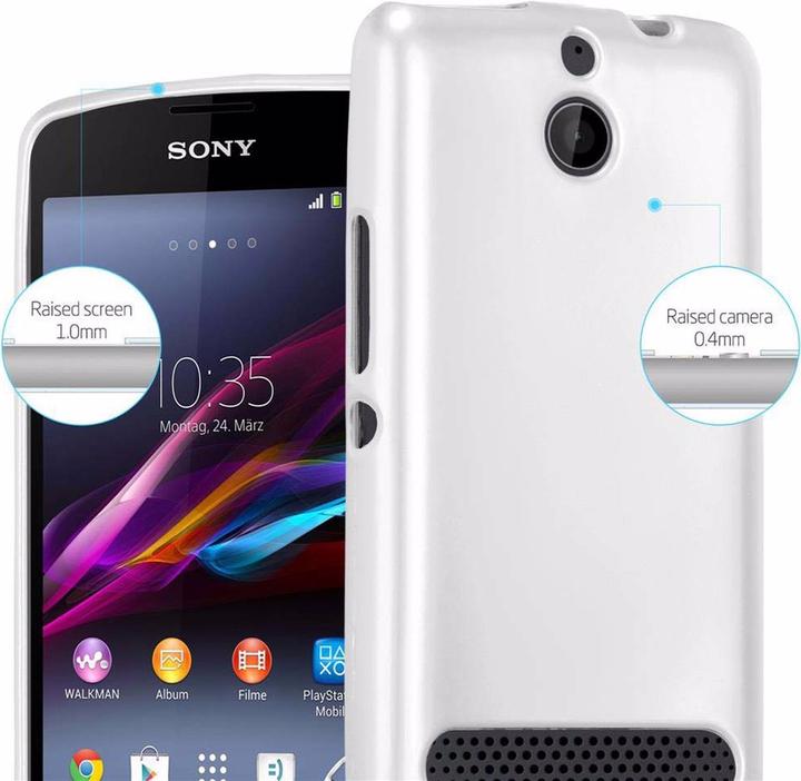 Actual product image Cadorabo TPU Matt Metallic Cover (Sony Xperia E1)