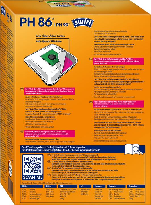 Nährwerte und Zutaten Swirl PH 86 Neutralizair (4 x)