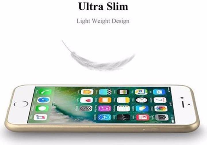 Image du produit Cadorabo Couverture métallique mate TPU (Apple iPhone 7 Plus, Apple iPhone 7s Plus, Apple iPhone 8 Plus)
