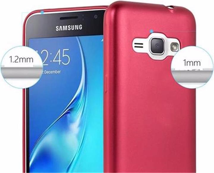 Actual product image Cadorabo TPU Matt Metallic Cover (Samsung Galaxy J1 (2016))