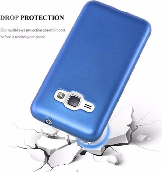 Actual product image Cadorabo TPU Matt Metallic Cover (Samsung Galaxy J1)