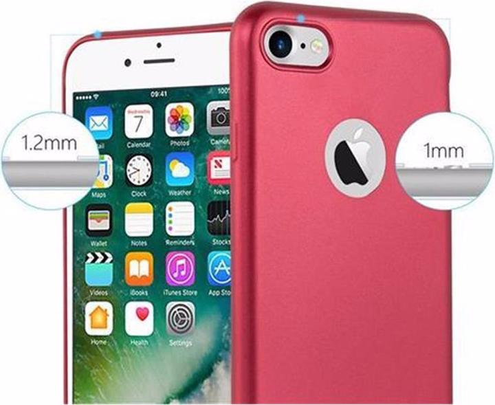 Actual product image Cadorabo TPU Matt Metallic Cover (Apple iPhone SE (2nd Gen), Apple iPhone 7)