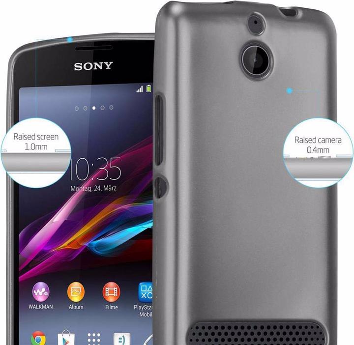 Actual product image Cadorabo TPU Matt Metallic Cover (Sony Xperia E1)