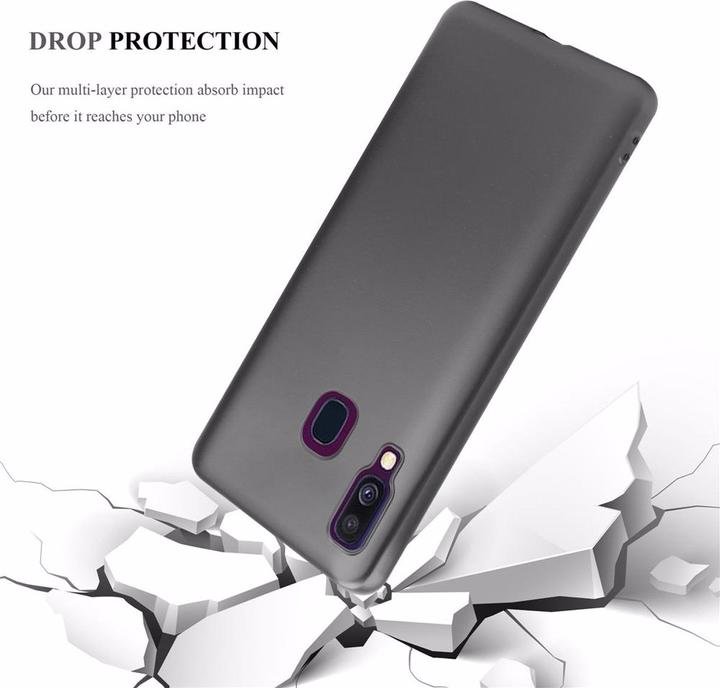 Image du produit Cadorabo Couverture métallique mate TPU (Samsung Galaxy A40)
