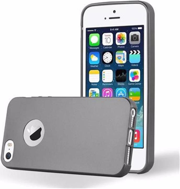 Actual product image Cadorabo TPU Matt Metallic Cover (Apple iPhone 5)