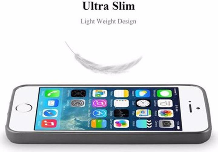 Actual product image Cadorabo TPU Matt Metallic Cover (Apple iPhone 5)
