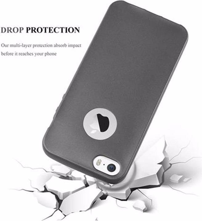 Actual product image Cadorabo TPU Matt Metallic Cover (Apple iPhone 5)