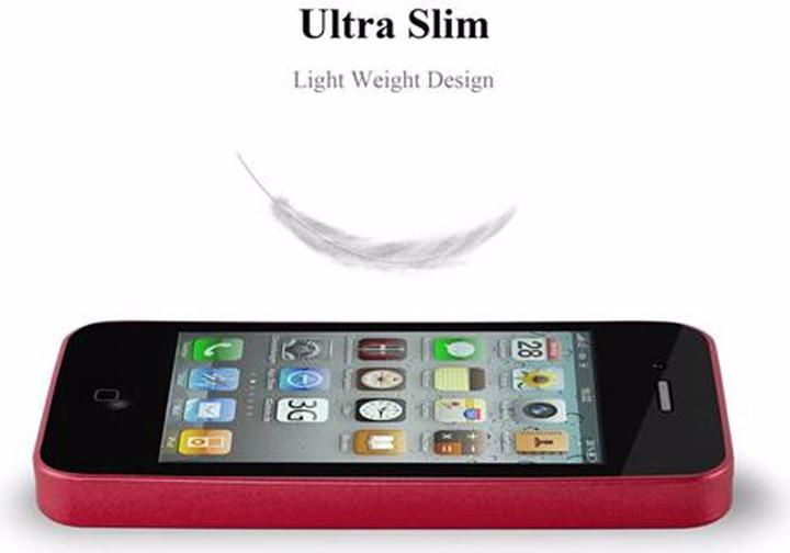 Image du produit Cadorabo Couverture métallique mate TPU (Apple iPhone 4, G4s)