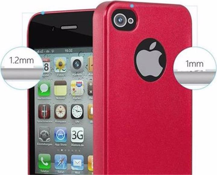 Image du produit Cadorabo Couverture métallique mate TPU (Apple iPhone 4, G4s)