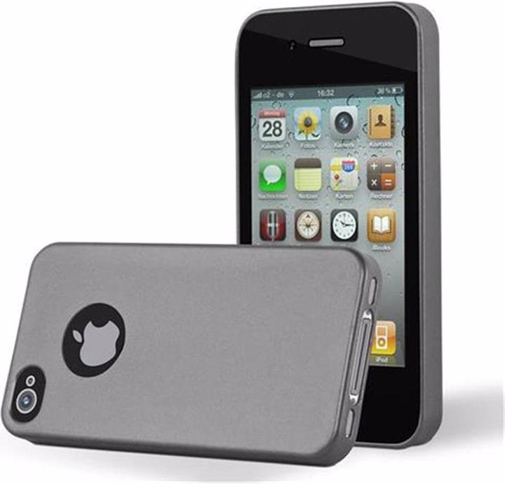Actual product image Cadorabo TPU Matt Metallic Cover (Apple iPhone 4, G4s)
