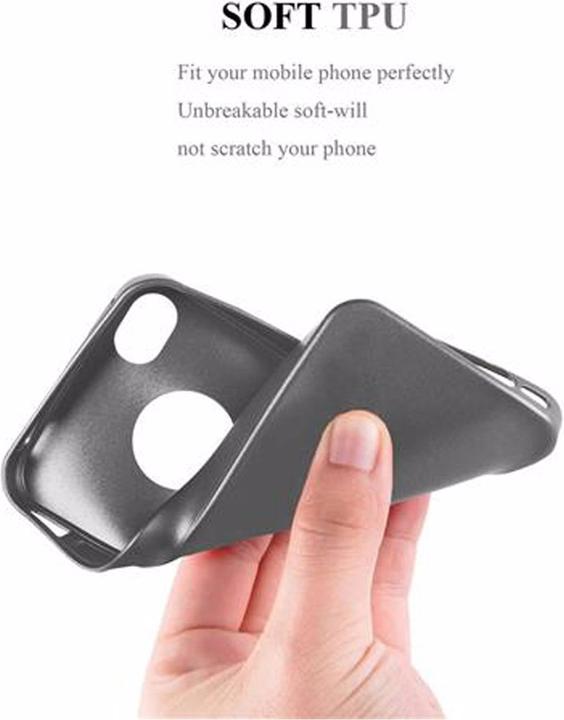Actual product image Cadorabo TPU Matt Metallic Cover (Apple iPhone 4, G4s)