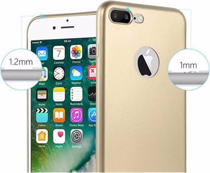Image du produit Cadorabo Couverture métallique mate TPU (Apple iPhone 7 Plus, Apple iPhone 7s Plus, Apple iPhone 8 Plus)