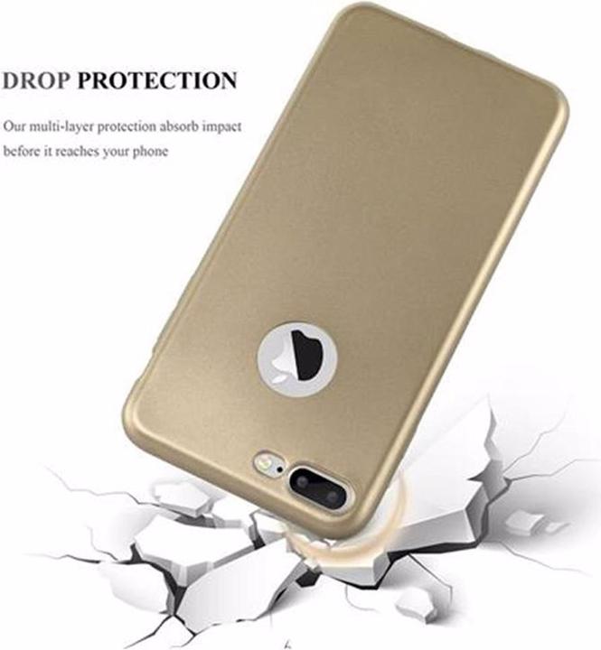 Image du produit Cadorabo Couverture métallique mate TPU (Apple iPhone 7 Plus, Apple iPhone 7s Plus, Apple iPhone 8 Plus)